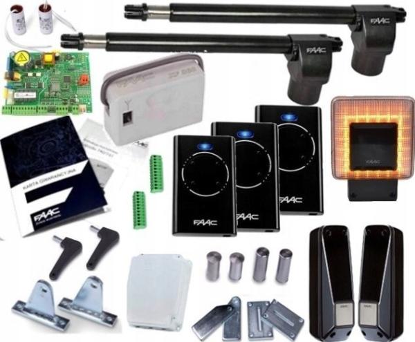 Actual product image FAAC STARTER KIT FOR 2-LEAF DOORS MAX 4M 350KG FOR ALFA 414 LEAF