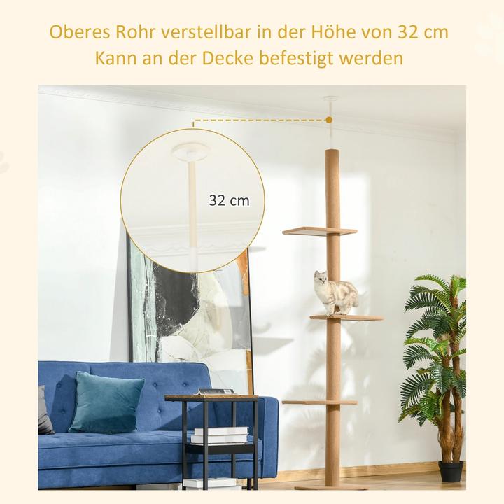 Actual product image PawHut Scratching post (228 cm, Brown)