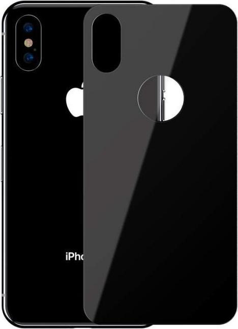 Produktbild Baseus iPhone Xs Max 03 mm Full coverage curved TGlass rear ProtectorSchwarz (1 Stück, Apple iPhone XS Max)