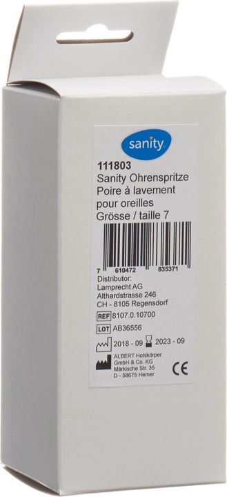 Produktbild Sanity Ohrspritze Gr7 75ml