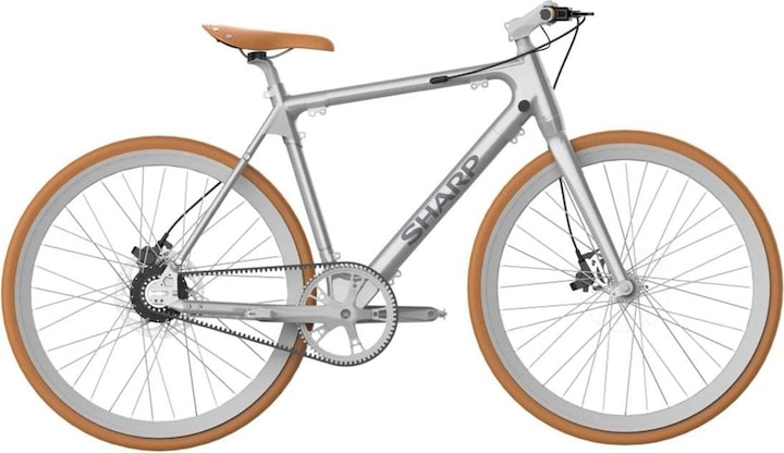 Actual product image Sharp E-Bike RS08E-S Silver, age recommendation from: 12