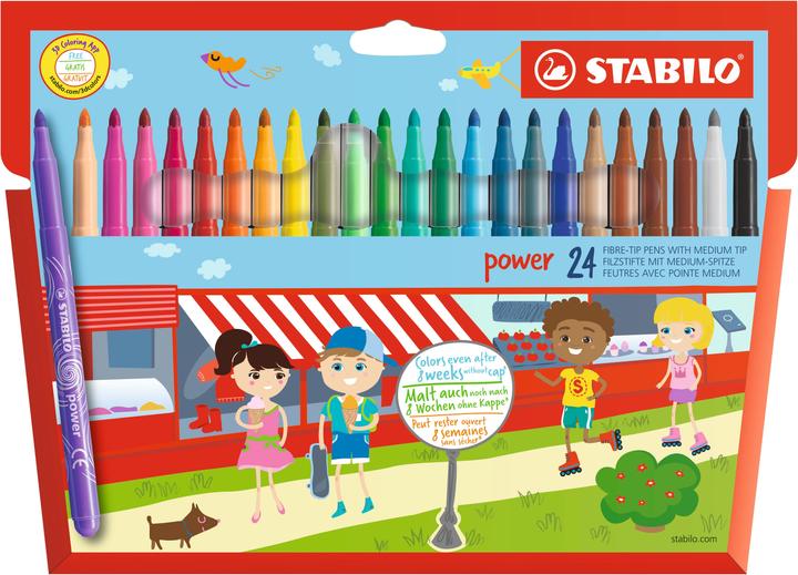 Immagine prodotto STABILO pennarello power (Multicolore, 24 x)