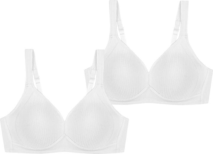 Actual product image Triumph Modern Soft+Cotton underwired bra (80 D, pack of 2)