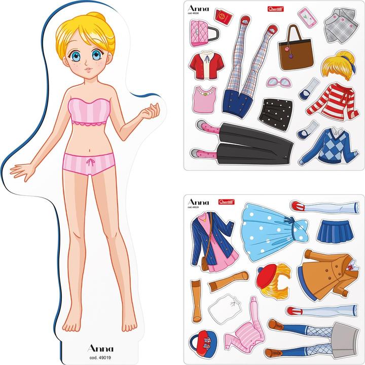 Actual product image Quercetti Magnetic Mosaic Fashion Anna 2925