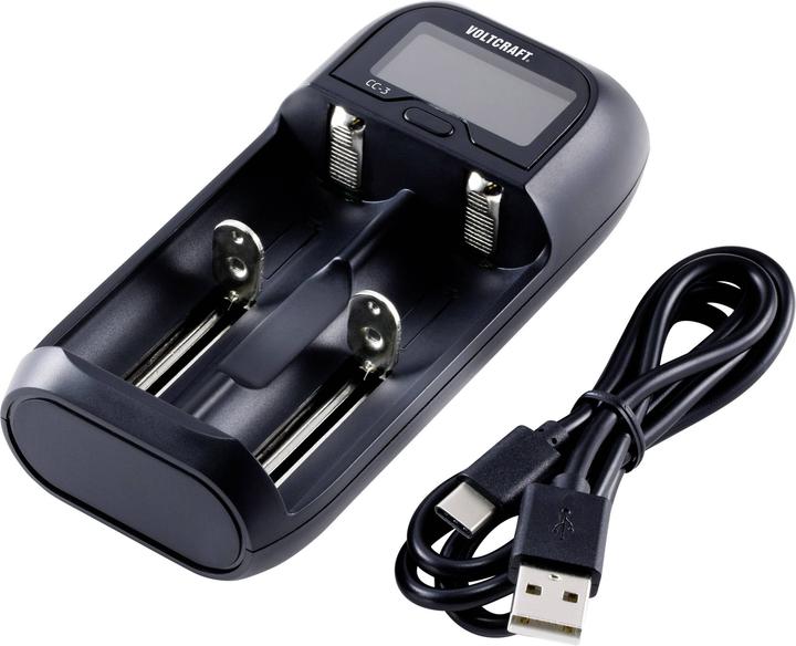 Image du produit Voltcraft Chargeur de cellules rondes (10440, 14500, 14650, 16340, 17500, 17650, 17670, 18350, 18500, 18650, 22650, 26500, 26650, AA, AAA, AAAA, C, Sous-C, Chargeurs sans batterie)