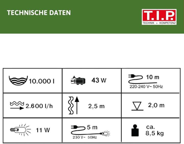 Produktbild T.I.P. Filtro per Stagno WDF 10000 UV 11