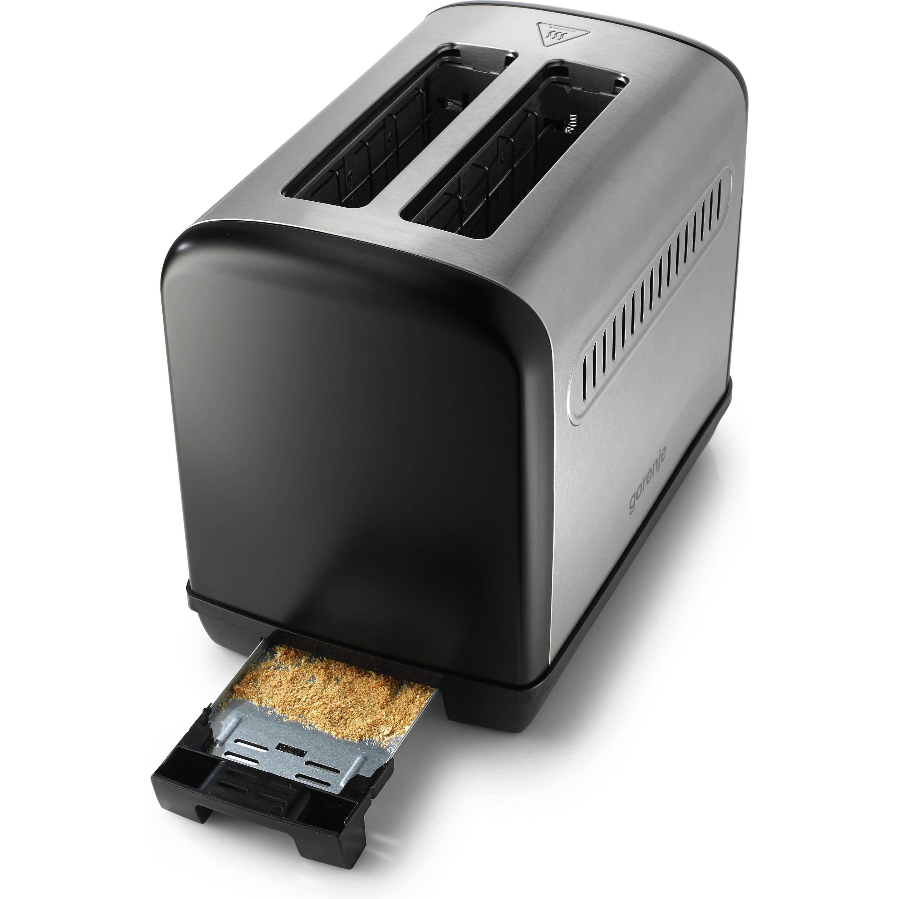 Gorenje T1100CLBK, Toaster, Schwarz