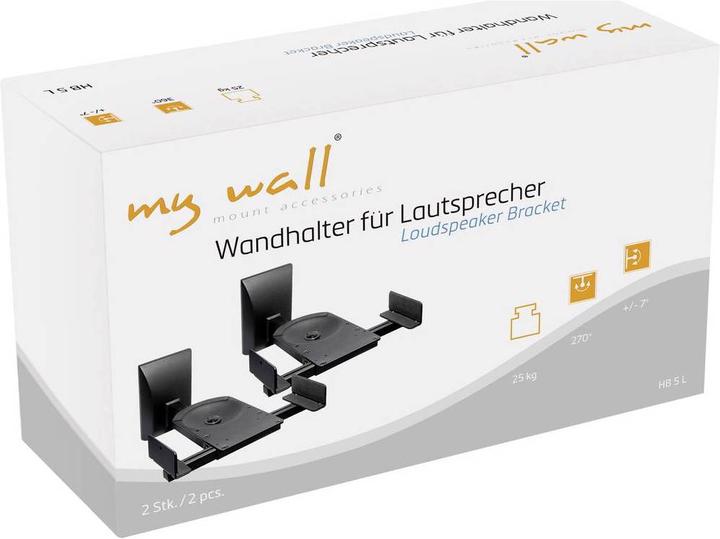 Actual product image myWall HB 5 L (1 pair, Wall installation, Pivoting, Tiltable)
