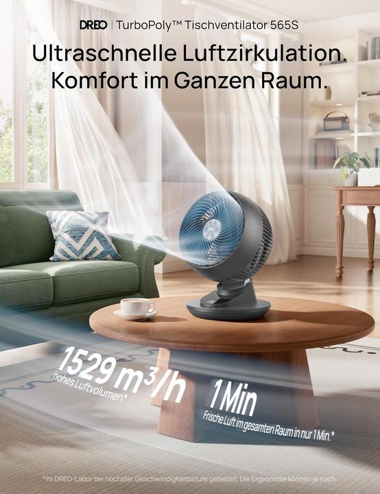 Produktbild Dreo Tischventilator mit App-Steuerung (22 dB)