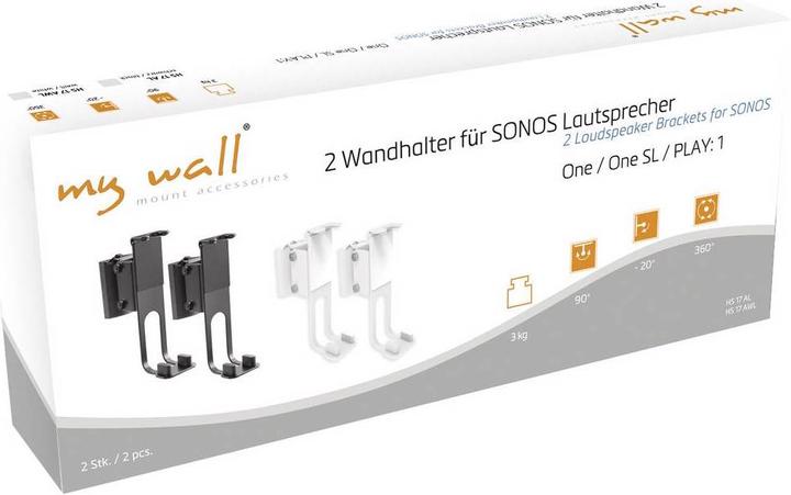 Immagine prodotto myWall HS17AWL (1 coppia, Installazione a parete, Rotante, Perno di rotazione)