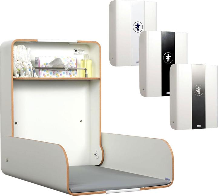 Image du produit Timkid Table à langer bois/inox Maxi Blanc