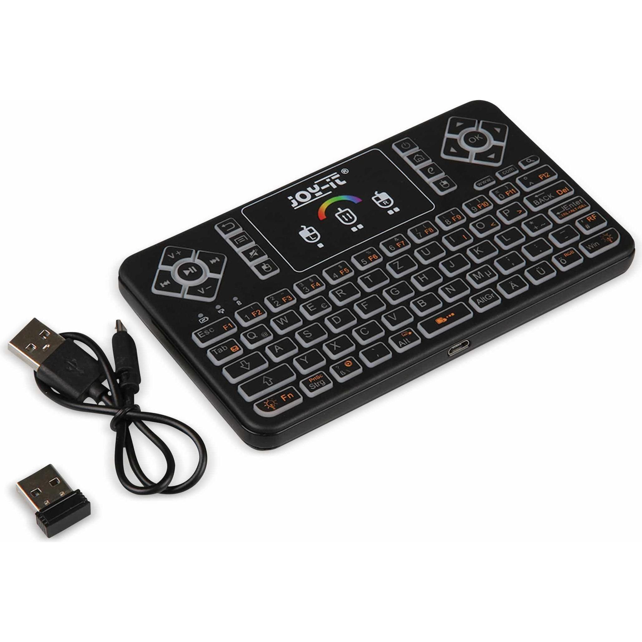 Thumbnail - Joy-it Tasta-Mini Tastatur (DE, Kabellos), Tastatur, Schwarz