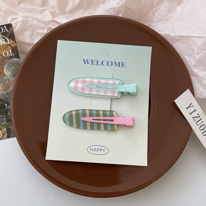 Activity Board 2pcs Cute Fruit Pattern Hair Clips - Stylish & Durable Resin, Perfekt für Casual Attire, Hair