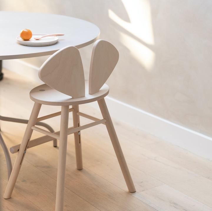 Actual product image Nofred Mouse High Chair Junior Age 3-9 White Wash Birch (High chair)