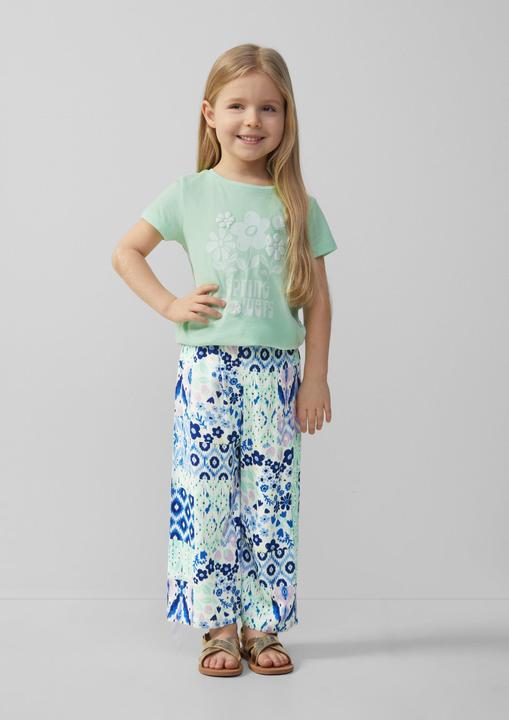 Produktbild S.Oliver T-Shirt T-Shirt mit Glitzerprint und Applikation im Loose Fit (116, 122)