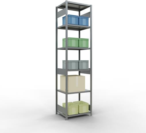 Actual product image Schulte Lagertechnik MULTIplus250 basic racking system with length ledgers