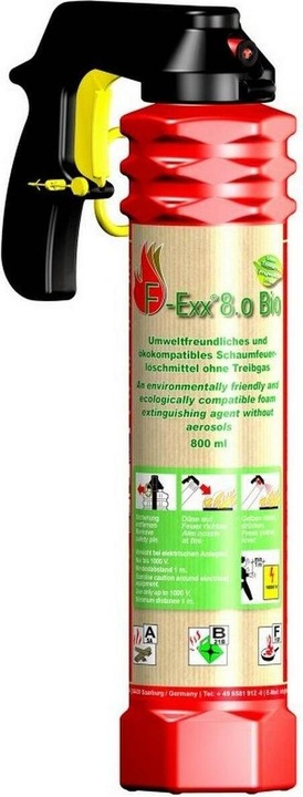 Produktbild Contrafeu Feuerlöscher F-Exx 8.0 Bio Schaum (A, B, F)
