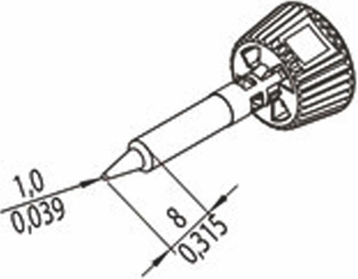 Productafbeelding 0142PDLF10/SB Soldeerstift Tipgrootte 1 mm Inhoud 1 st. (Soldeerstift)