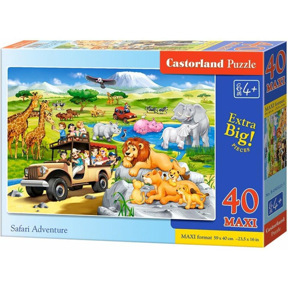 Castorland Safari Adventure, Puzzle 40 Teile maxi (40 Teile)