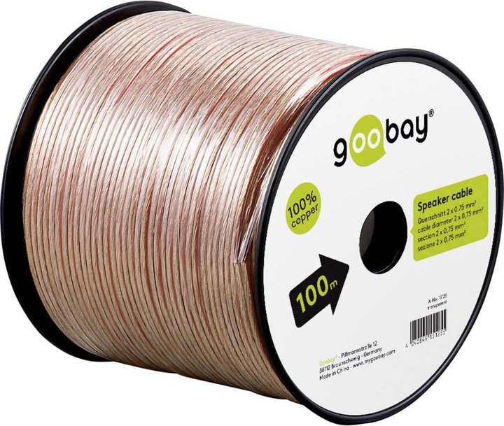 Actual product image Goobay 15124 (50 m, 0.75 mm²)