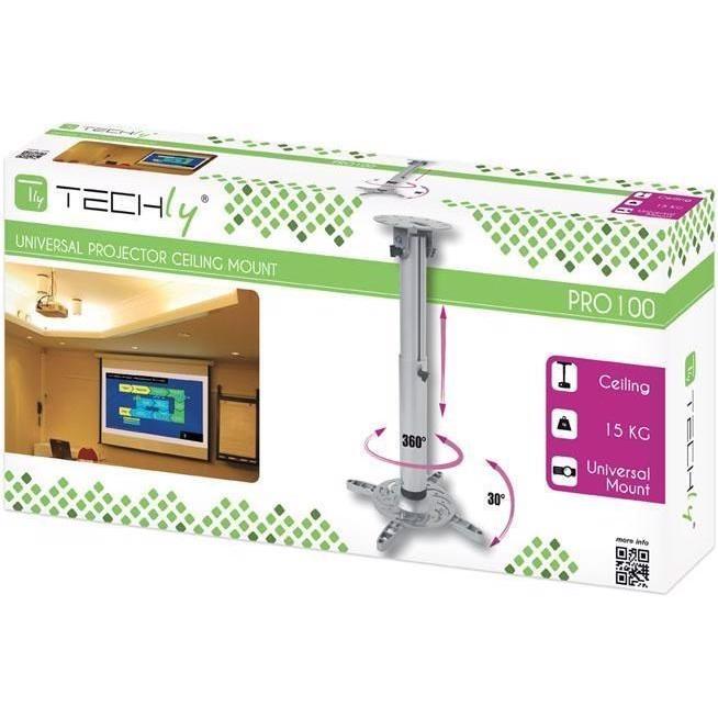 Thumbnail - Techly ICA-PM-104M (Decke), Beamer Halterung, Silber