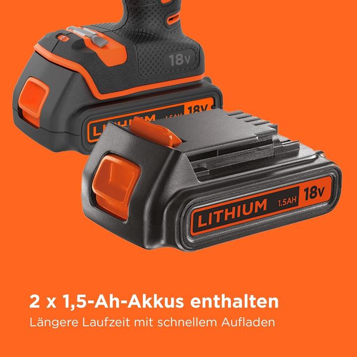 Image du produit Black & Decker BL188KBQW Perceuse à percussion sans fil