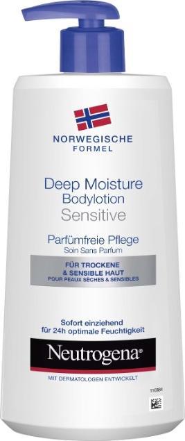 Actual product image Neutrogena Deep Moisture Bodylotion Sensitive (Body lotion)