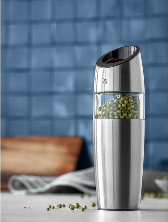 Produktbild WMF Elektrische Mühle 20cm Salz und Pfeffermühle Keramikmahlwerk Glas (Salz, Pfeffer, Chili)
