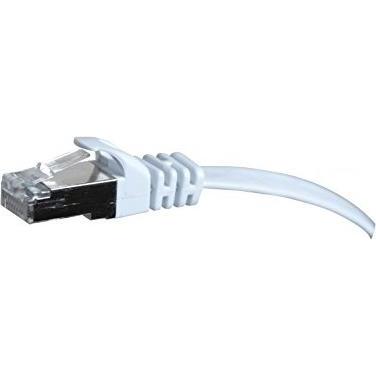 Exertis Connect Patchkabel, flach, U/FTP, CAT.6, weiß, 7,5 m Superflaches Patchkabel z.B. für die Installation unter (U/...