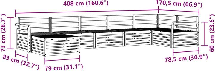 Produktbild vidaXL Outdoor-Sofa