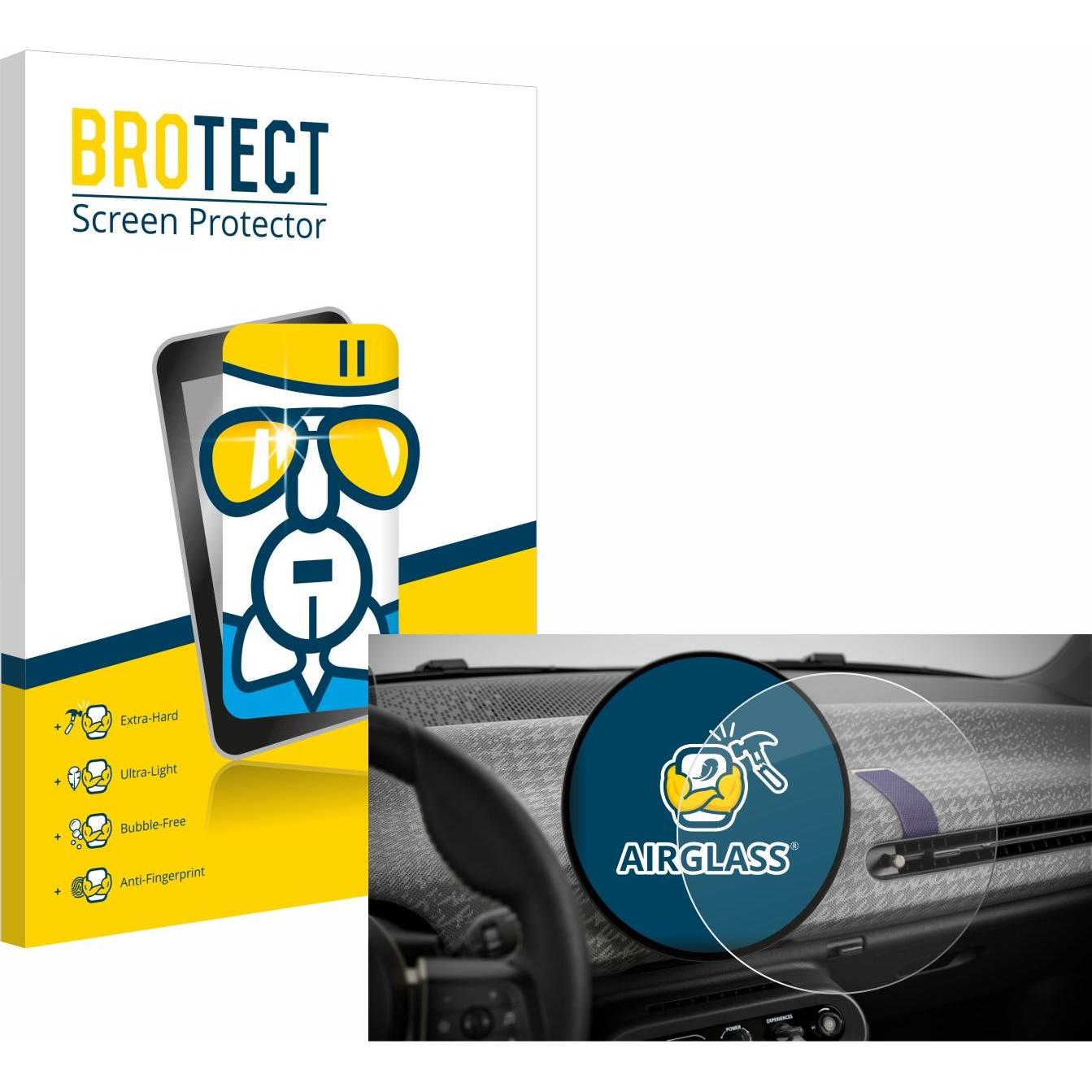 BROTECT, Fahrzeug Navigation Zubehör, Schutzglas Schutzfolie Glas Folie Displayschutz klar