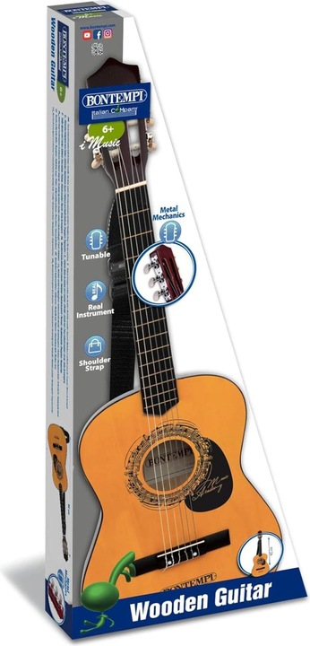 Productafbeelding Bontempi Houten klassieke gitaar (L. 92 cm)