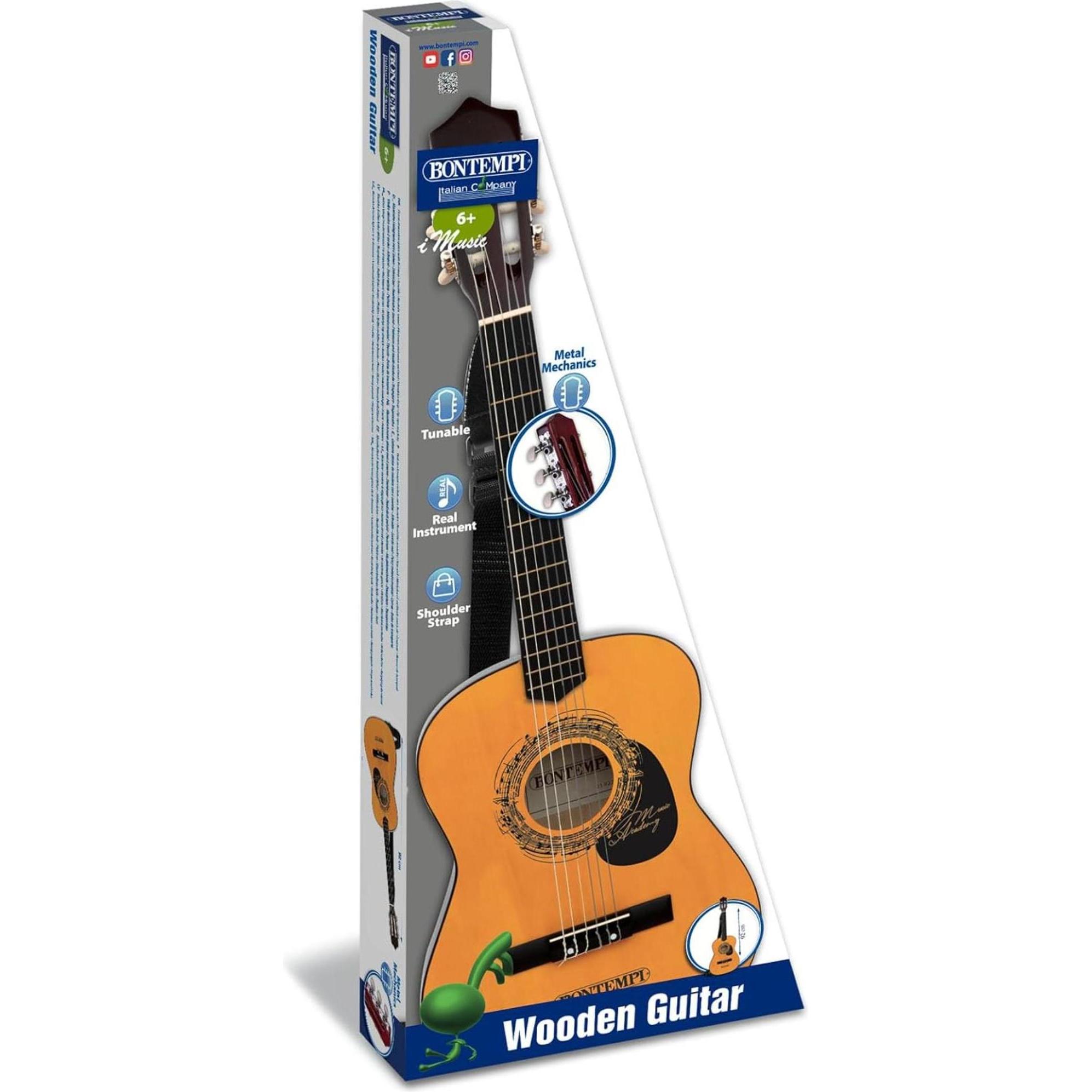 Bontempi Klassische Gitarre aus Holz (L. 92 cm)