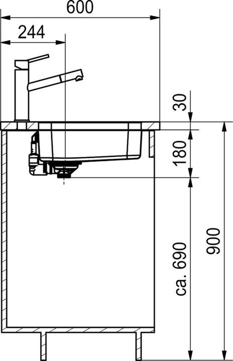 Produktbild Franke Becken LAX 110-16/39 3 1/2" SVIMUEA FCH 112.0086.230 (Einbauspüle, 41.40 cm)