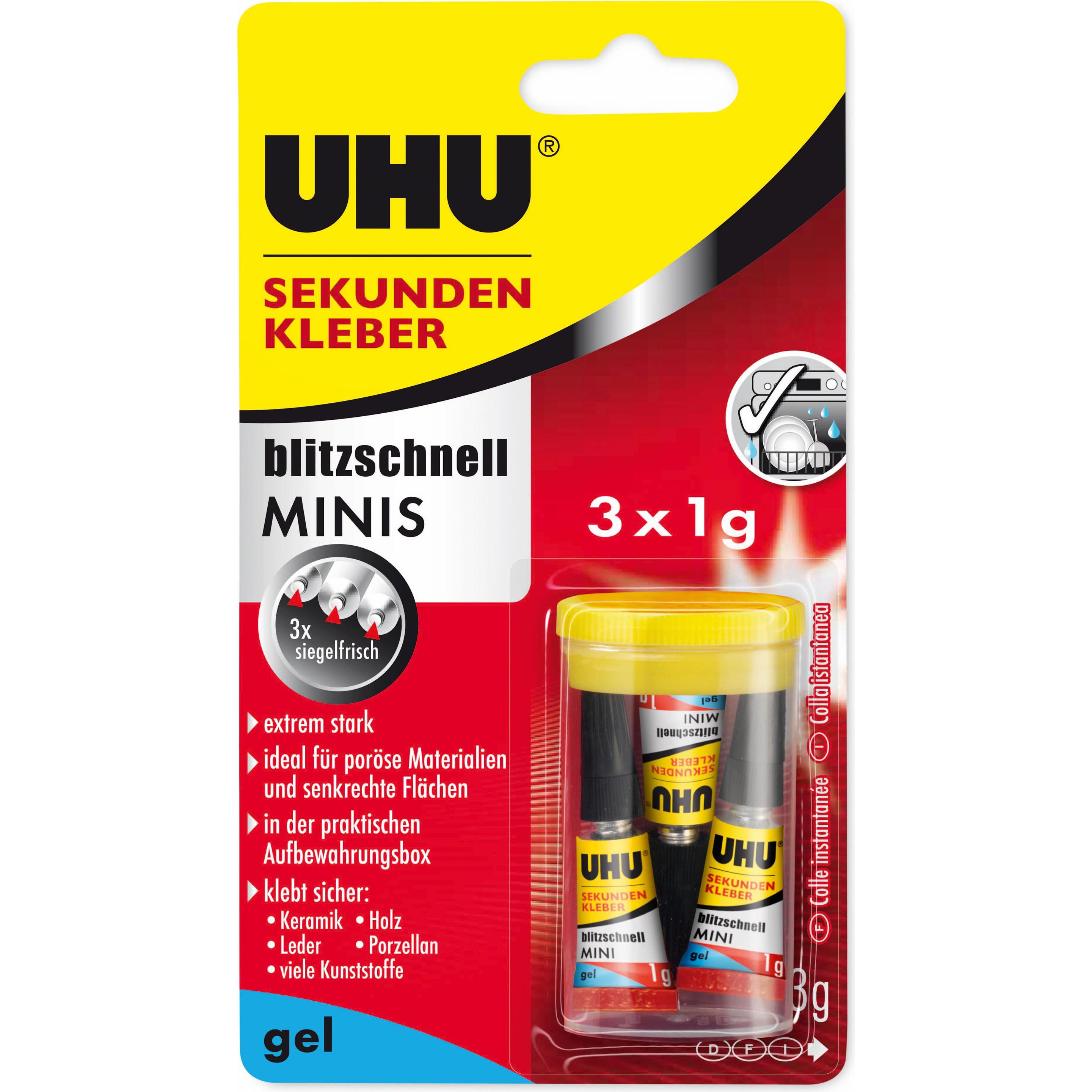 UHU, Klebstoff, Sekundenkleber (3 g)