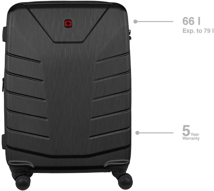 Actual product image Wenger Hardcase with Double Spinner Wheels, TSA Lock, Compression Straps, Expandable Storage