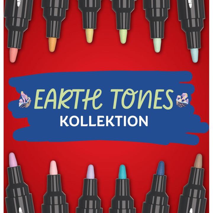 Actual product image Sharpie - Creative Marker Acrylic Paint Pens - Earth Tones - Bullet Tip - Assorted Colours - 12... (12x)