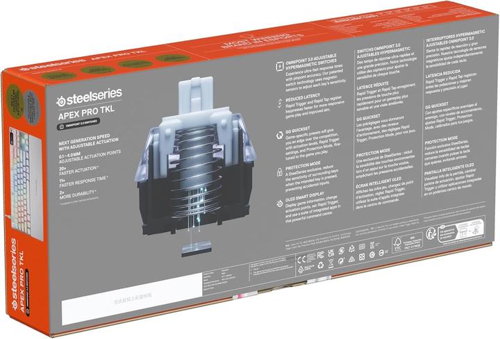 Actual product image SteelSeries Apex Pro TKL Gen 3 (US, Cable, Wireless)