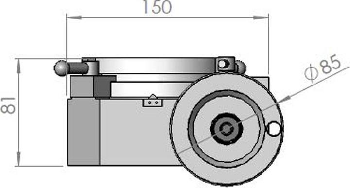 Image du produit Paulimot Rundtisch Ø 110 mm horizontal / vertikal