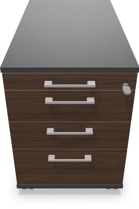 Black, Dark grey, Silver grey, Walnut decor dark with structure