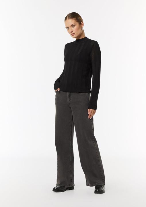 Immagine prodotto Comma Strickpullover Strickpullover mit Fischgrätmuster und Rippbündchen (46)