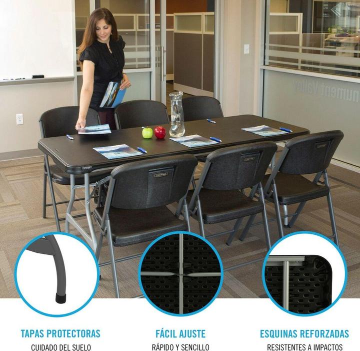 Actual product image Lifetime Table Folding table 182 x 73.5 x 76 cm steel plastic