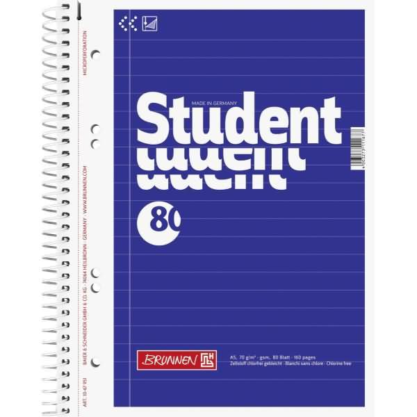 Produktbild Brunnen Collegeblock Student (A5, Liniert)