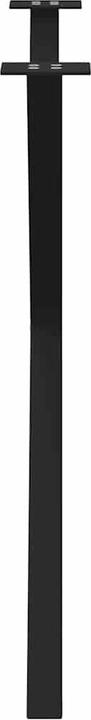 Image du produit vidaXL Pieds de table de salle à manger en X 2 pcs. 90x(72-73) cm noir Pied de table en acier