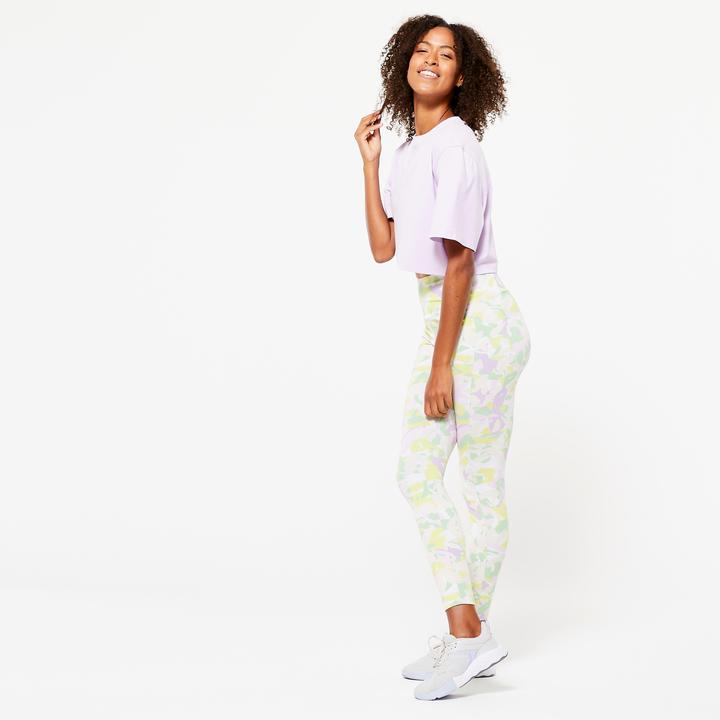 Produktbild Domyos Leggings Damen Figurformend Druck (W35/L31)