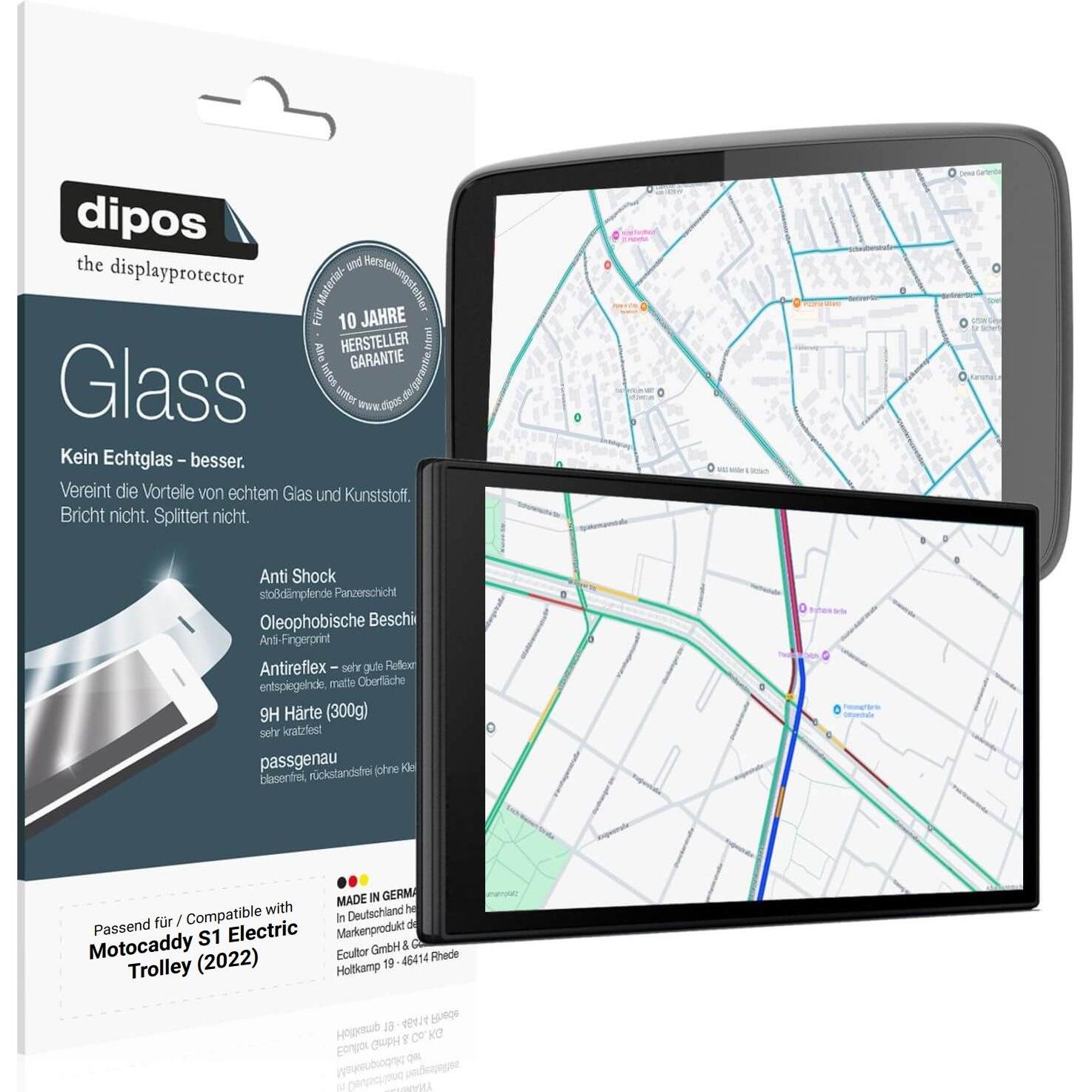 Dipos, Fahrzeug Navigation Zubehör, Anti-Shock Displayschutz Matt 9H