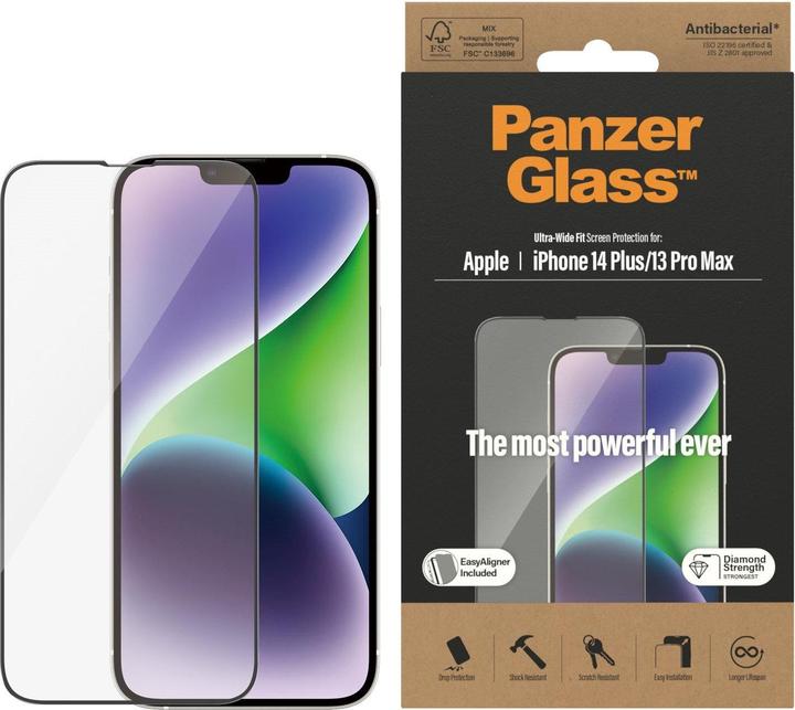 PanzerGlass Ultra-Wide Fit (1 pcs., Apple iPhone 13 Pro Max, Apple iPhone 14 Plus)