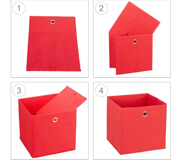 Actual product image Relaxdays Storage Box Set of 2 (30 x 30 x 30 cm, 9 l)