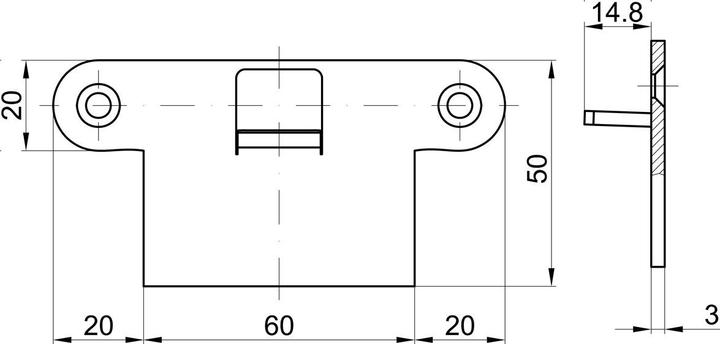 Image du produit MSL Gâches à languettes 1728 (Plaque de frappe)