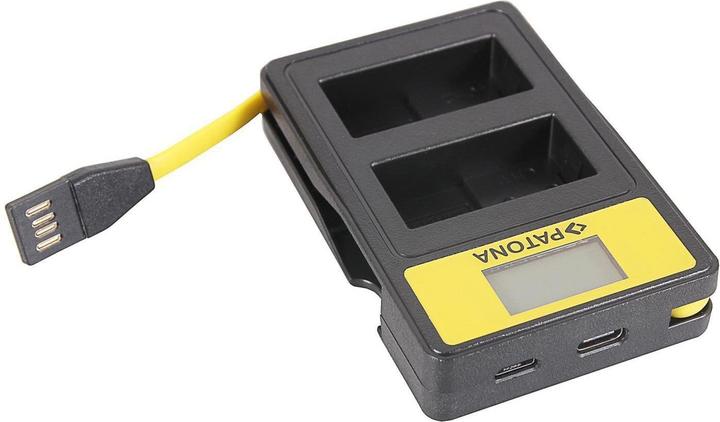 Actual product image Patona Charger Smart Dual LCD USB Panasonic DMW-BLC12PP (Camera battery charger)
